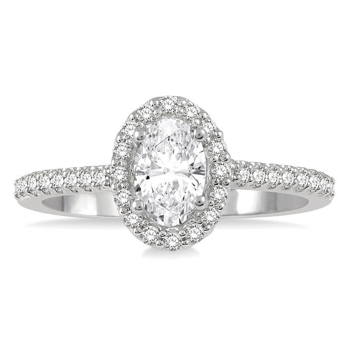 Oval Shape Diamond Engagement Ring