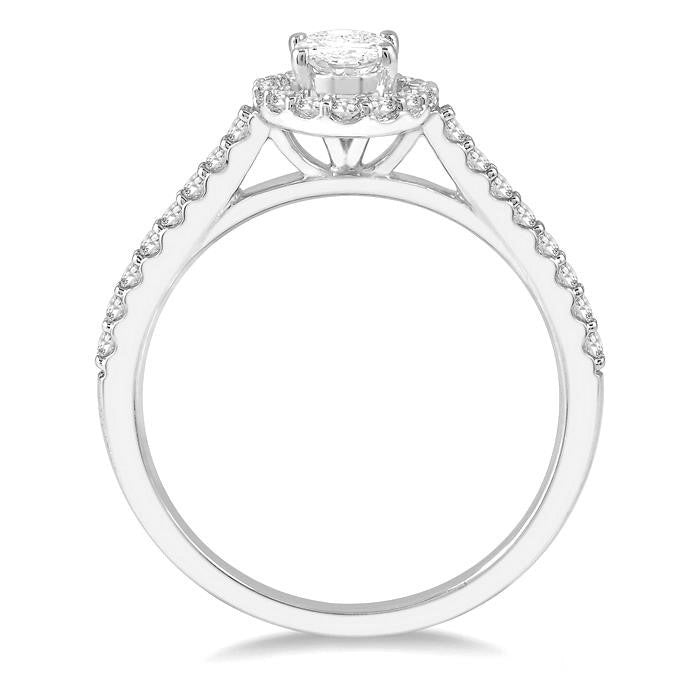 Oval Shape Diamond Engagement Ring