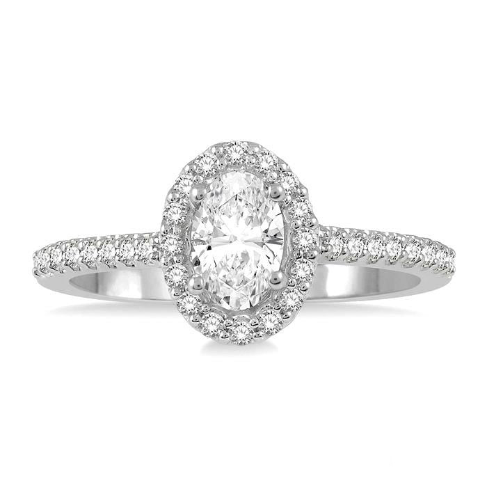 Oval Shape Diamond Engagement Ring