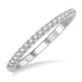 1/6 Ctw Round Cut Diamond Wedding Band in 14K White Gold