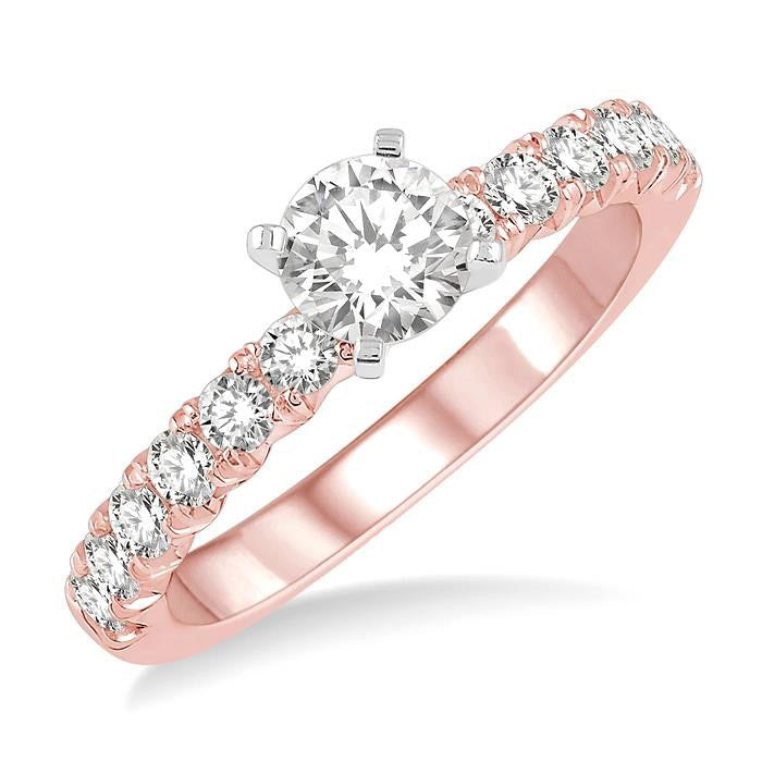 Round Shape Endless Embrace Diamond Engagement Ring