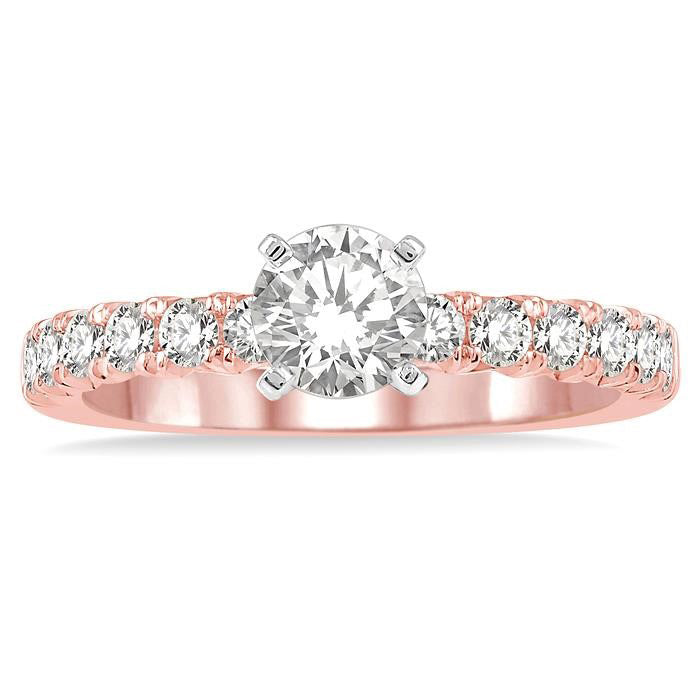 Round Shape Endless Embrace Diamond Engagement Ring