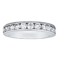 Diamond Round Channel Set Milgrain  Band 