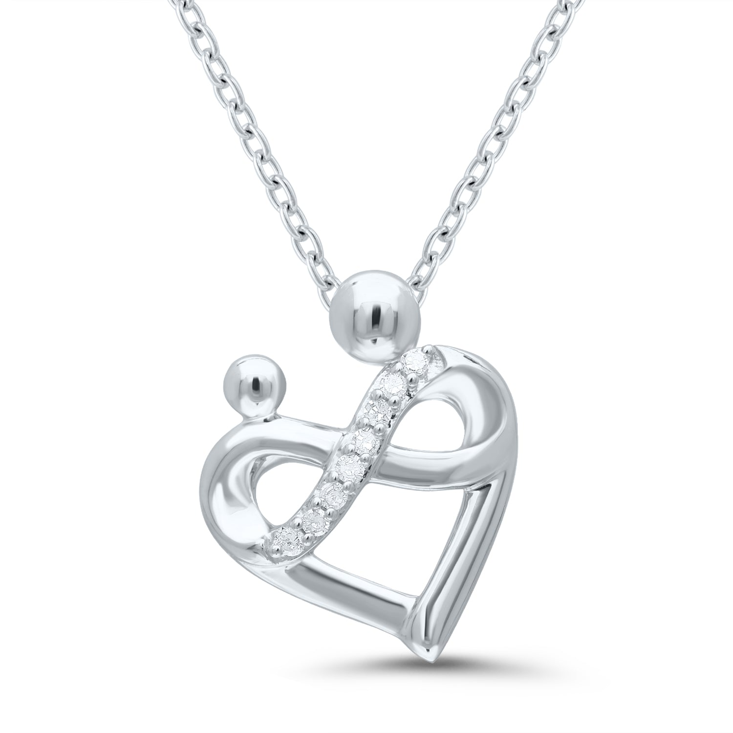 Silver Mother & Child Pendant