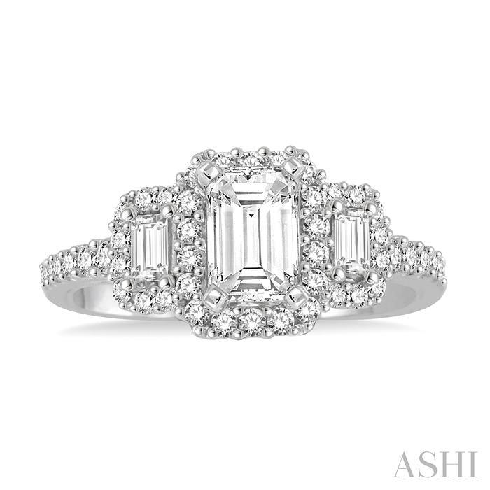 1/3 Ctw Diamond Semi-Mount Engagement Ring in 14K White Gold
