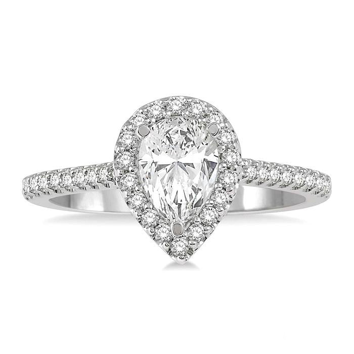 Pear Shape Diamond Engagement Ring