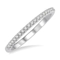 1/5 Ctw Round Cut Diamond Wedding Band in 14K White Gold