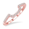 Curved Diamond Wedding Band