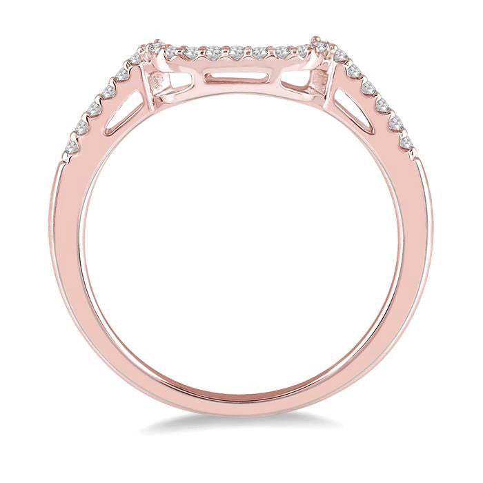 Curved Diamond Wedding Band