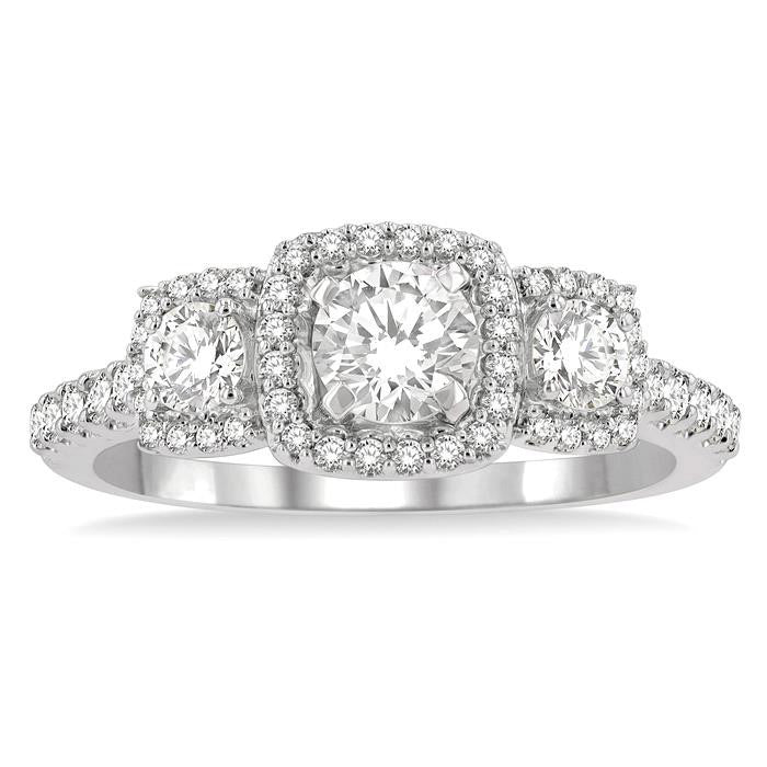 Past Present & Future Diamond Engagement Ring