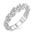 1/6 Ctw Round Cut Diamond Wedding Band in 14K White Gold