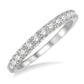 1/2 Ctw Round Cut Diamond Wedding Band in 14K White Gold