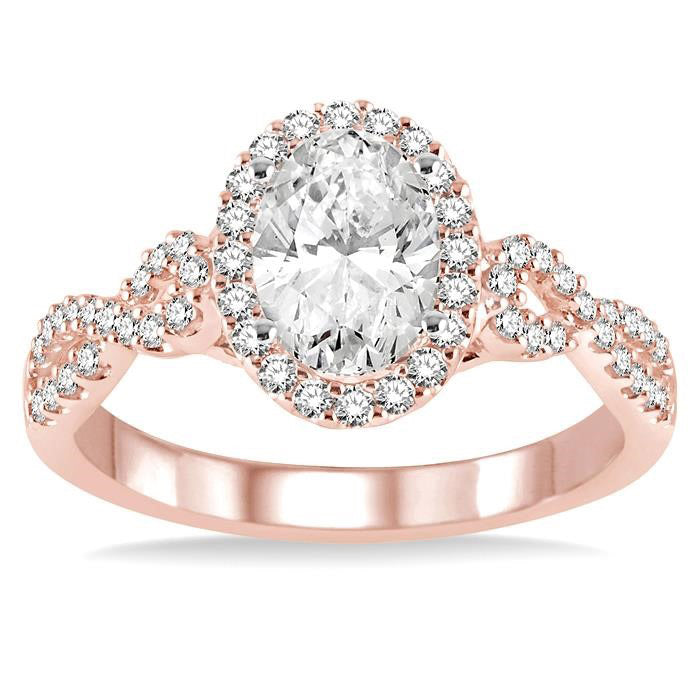 Oval Shape Diamond Engagement Ring