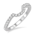 1/3 Ctw Round Cut Diamond Wedding band in 14K White Gold