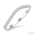 1/5 Ctw Round Cut Diamond Wedding Band in 14K White Gold