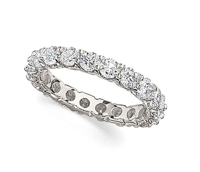 Diamond Shared Prong Eternity Band