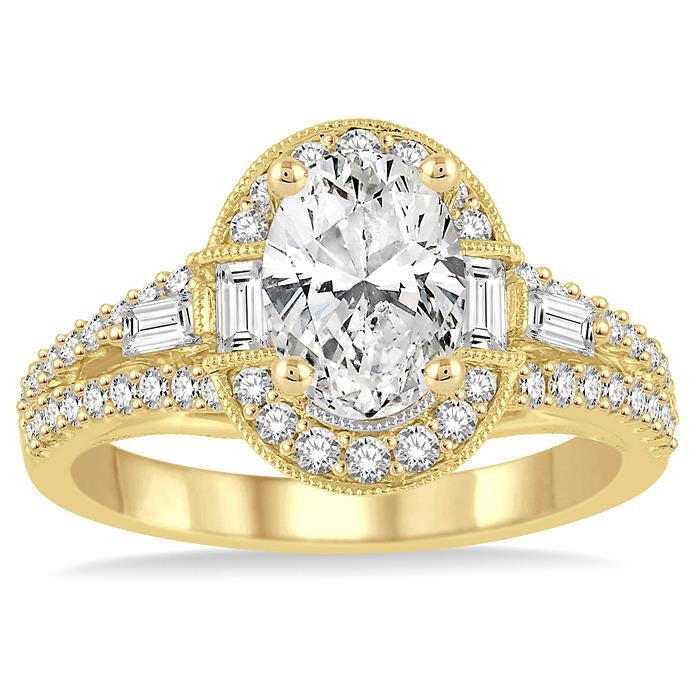 Rain Diamond Semi-Mount Ring
