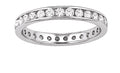 Diamond Channel Set Eternity Band