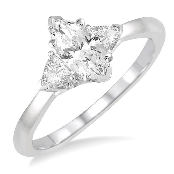 Marquise Shape Diamond Engagement Ring