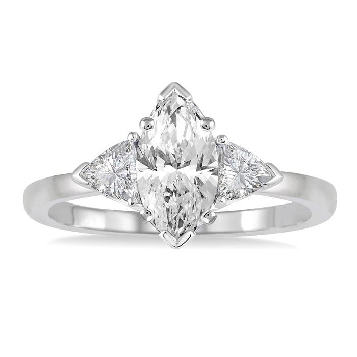 Marquise Shape Diamond Engagement Ring