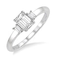 Emerald Shape Diamond Engagement Ring