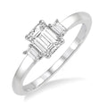 Emerald Shape Diamond Engagement Ring