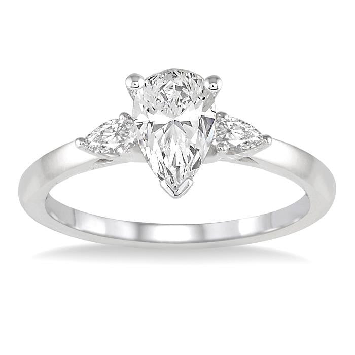 Pear Shape Diamond Engagement Ring