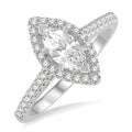 Marquise Shape Diamond Engagement Ring