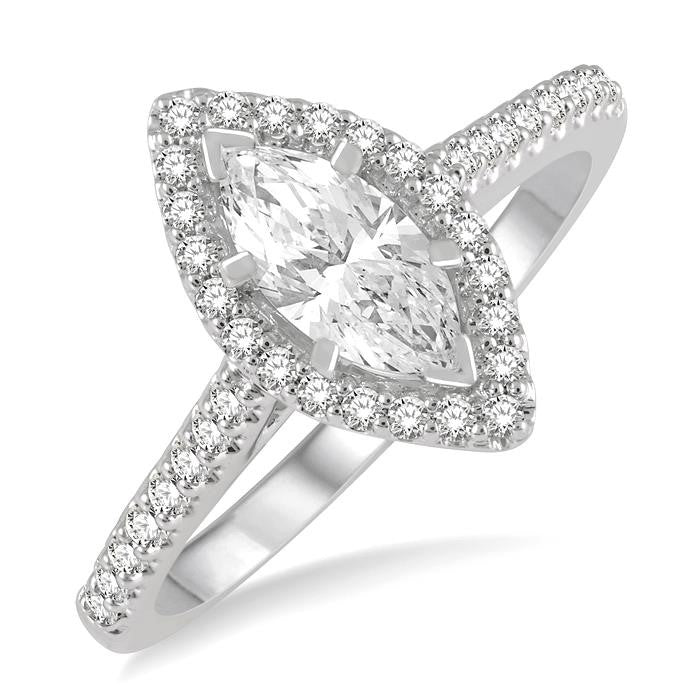 Marquise Shape Diamond Engagement Ring