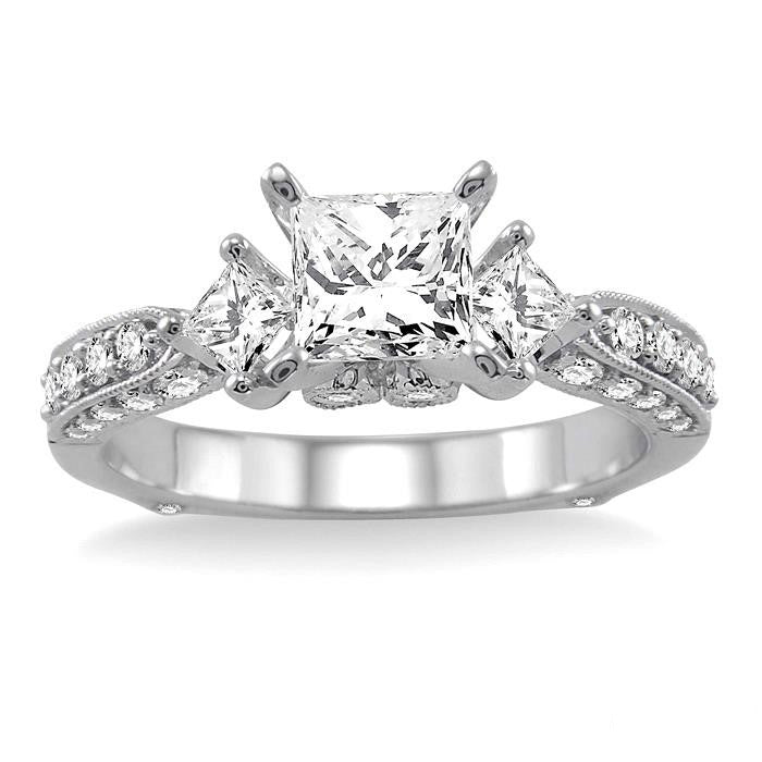 Past Present & Future Diamond Engagement Ring