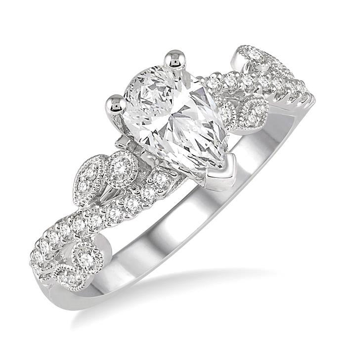 Vesta Lattice Diamond Semi-Mount Ring