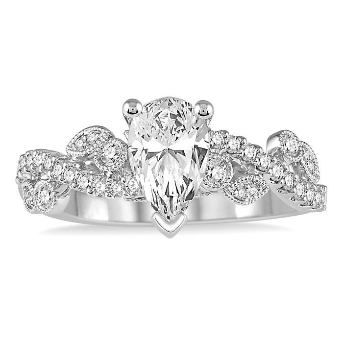 Vesta Lattice Diamond Semi-Mount Ring