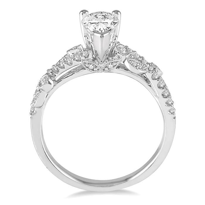 Vesta Lattice Diamond Semi-Mount Ring