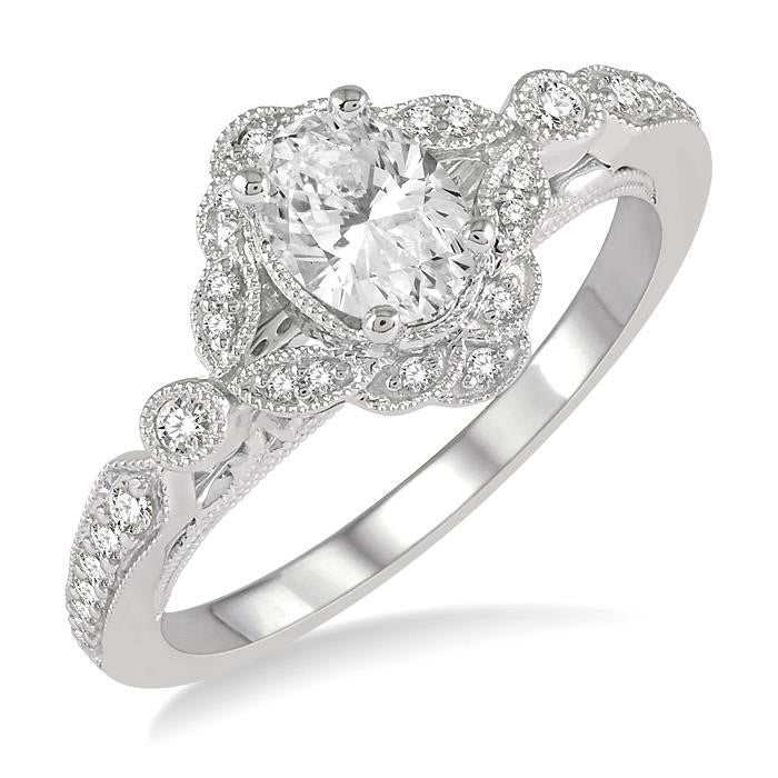 Oval Shape Diamond Engagement Ring