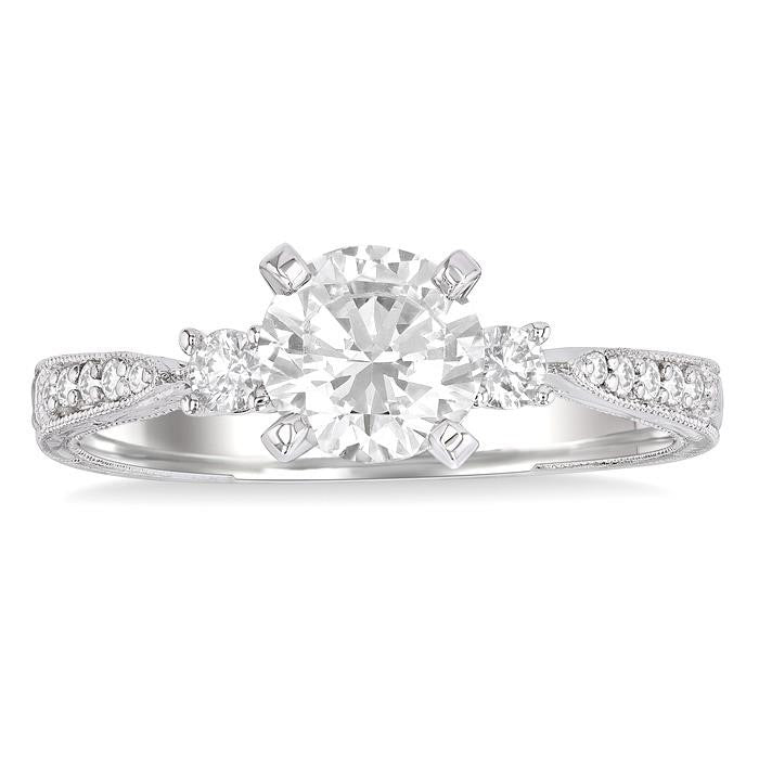 Magnolia Sonnet Diamond Semi-Mount Ring