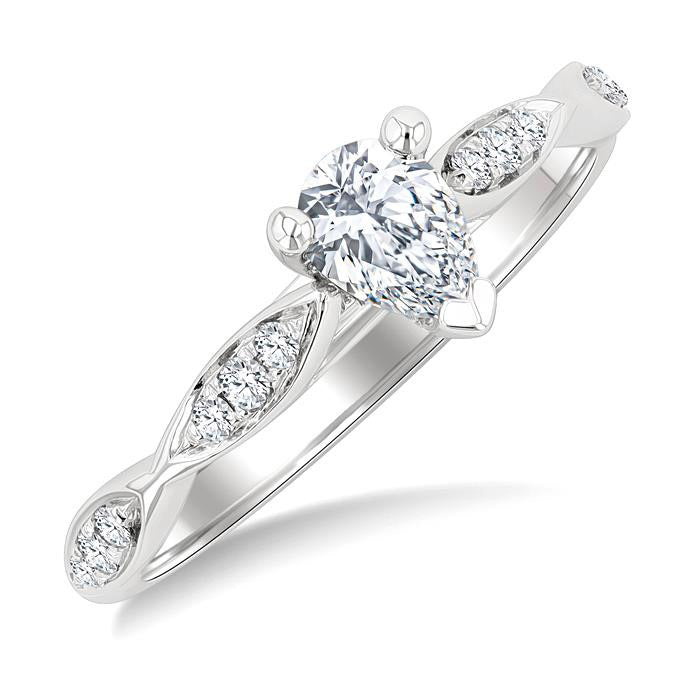 Pear Shape Diamond Engagement Ring