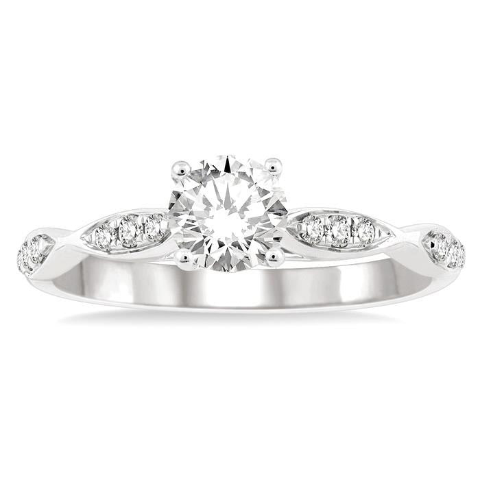 Round Shape Diamond Engagement Ring