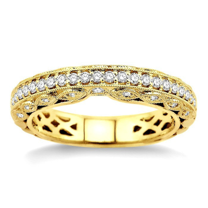 3/8 Ctw Diamond Matching Wedding Band in 14K Yellow Gold