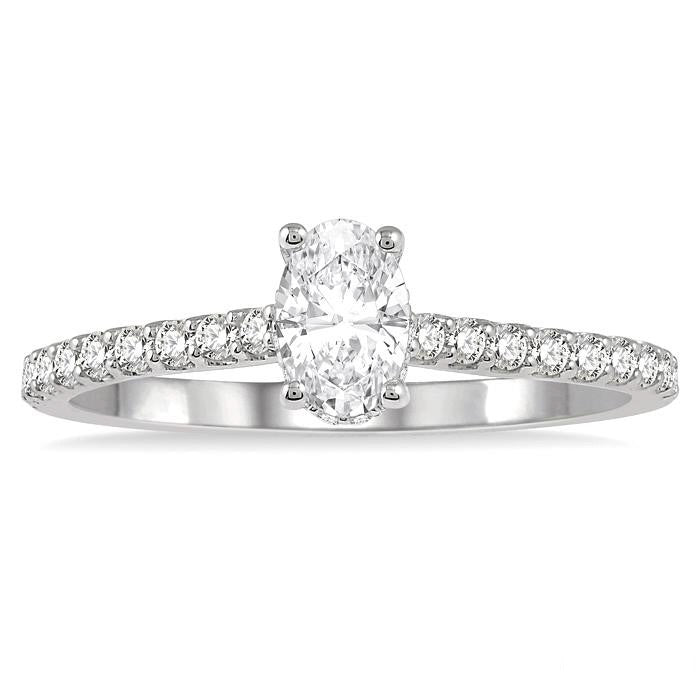 Oval Shape Diamond Engagement Ring