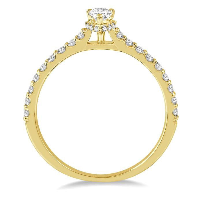 Pear Shape Diamond Engagement Ring