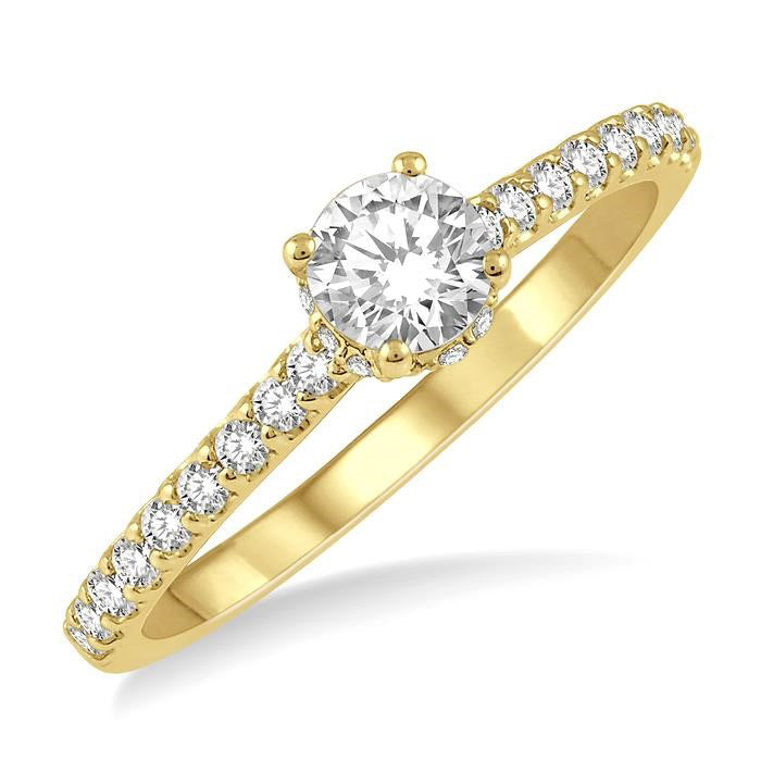 Round Shape Diamond Engagement Ring