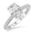 Oval Shape Semi-Mount Diamond Engagement Ring