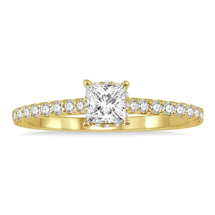 Cascade Radiance Diamond Semi-Mount Ring