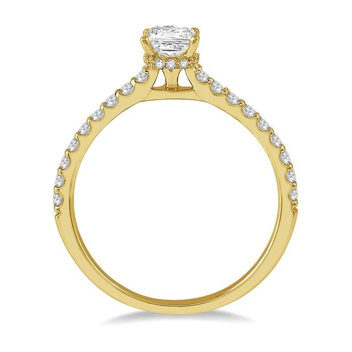 Cascade Radiance Diamond Semi-Mount Ring