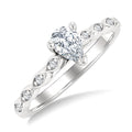 Pear Shape Diamond Engagement Ring