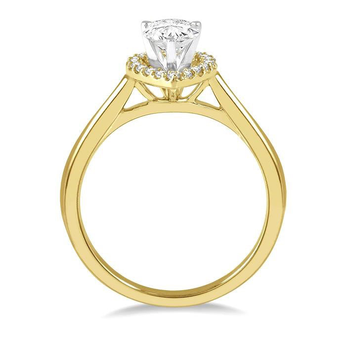 Pear Shape Diamond Engagement Ring