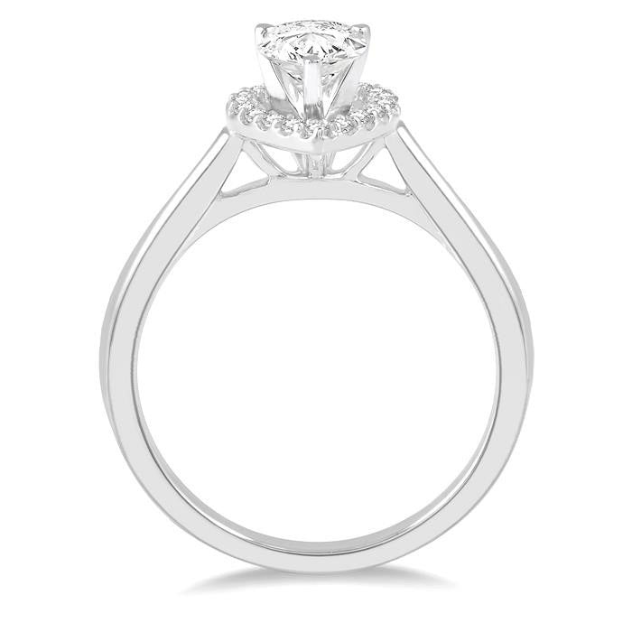 Elysian Emerald Diamond Semi-Mount Ring