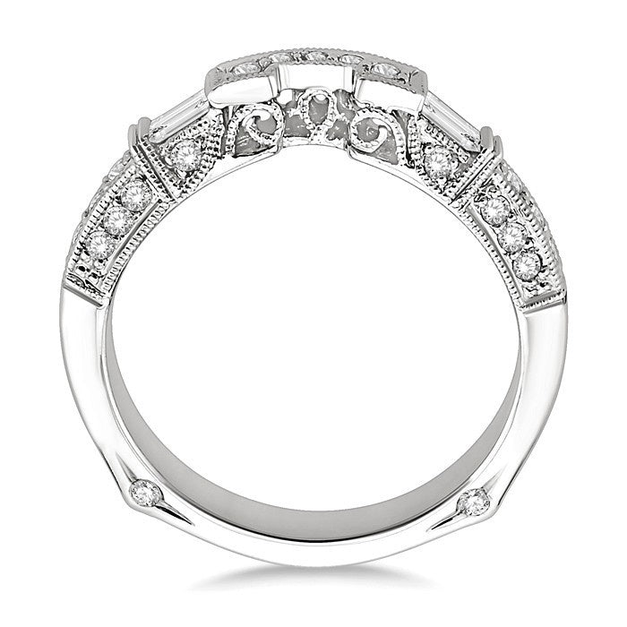 3/8 Ctw Diamond Matching Wedding Band in 14K White Gold