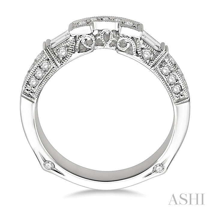 3/8 Ctw Diamond Matching Wedding Band in 14K White Gold
