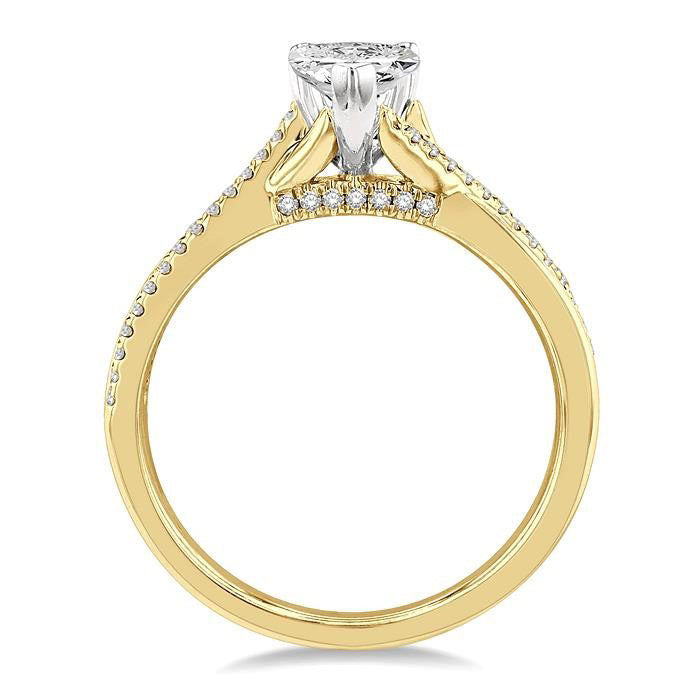 Xipe Keepsake Diamond Semi-Mount Ring